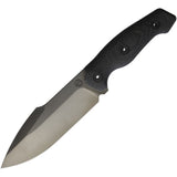 Kunwu Knives Stiffy G Blackout Micarta DLC ASSAB-88 Fixed Blade Knife w/ Sheath F712BK4
