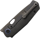 Kunwu Knives Tao III Framelock Black Diamond Titanium Folding Vanax Pocket Knife K703LT4D