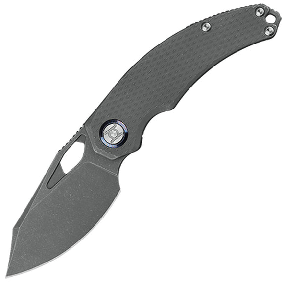 Kunwu Knives Compadre Framelock Stonewash Titanium Folding Vanax Knife K706CT1
