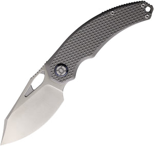 Kunwu Knives Padre Framelock Gray Titanium Folding VANAX Pocket Knife K706T2