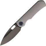 Kunwu Knives Excalibur Framelock Gray Diamond Titanium Folding DLC Vanax Pocket Knife K709T3
