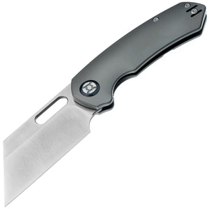 Kunwu Knives Primo Framelock Gray Titanium Folding Vancron Knife K710T1A