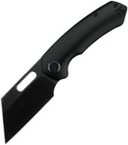 Kunwu Knives Primo Framelock Black Titanium Folding Vancron Pocket Knife K710T4B