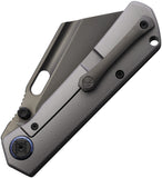 Kunwu Knives Cochise Framelock Titanium & Carbon Fiber Folding Vancron Pocket Knife K711TCF3