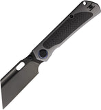 Kunwu Knives Cochise Framelock Titanium & Carbon Fiber Folding Vancron Pocket Knife K711TCF3