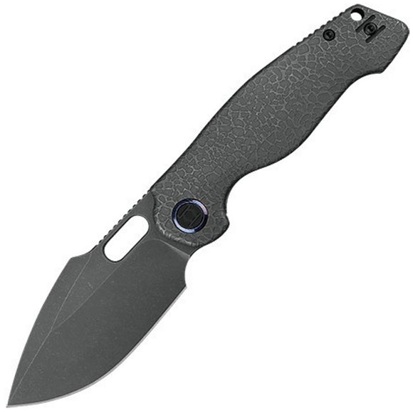 Kunwu Knives Gringo Framelock Stonewash Titanium Folding S390 Knife K712T1S
