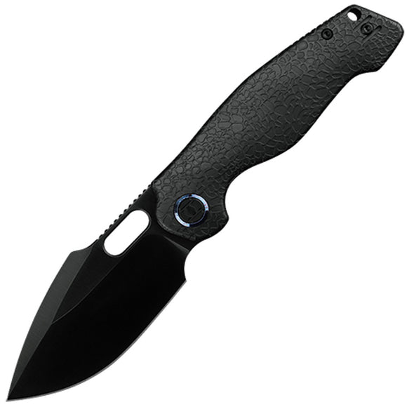 Kunwu Knives Gringo Framelock Black DLC Titanium Folding S390 Knife K712T4