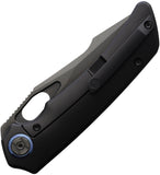 Kunwu Knives Jericho Framelock Black Orange Peel Titanium & Timascus Folding Vanax Knife K713T4