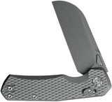 Kunwu Knives Compact Chad XT Lock Gray Titanium Folding PM60 Pocket Knife SX703CTI