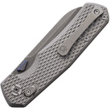 Kunwu Knives Chad XT Lock Gray Titanium Folding PM60 Pocket Knife SX703T1