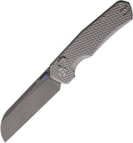 Kunwu Knives Chad XT Lock Gray Titanium Folding PM60 Pocket Knife SX703T1