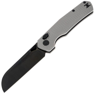 Kunwu Knives Chad XT Lock Gray Titanium Folding PM60 Pocket Knife SX703T3