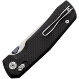 Kunwu Knives X-TAO XT Lock Carbon Fiber Folding Elmax Steel Pocket Knife X703F