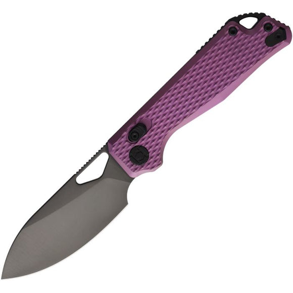 Kunwu Knives Pulsar XT Lock Purple Titanium Folding Elmax Pocket Knife X705T3