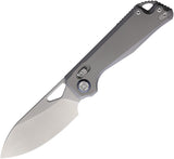 Kunwu Knives Pulsar XL XT Lock Gray Titanium Folding Elmax Pocket Knife X705XLT2