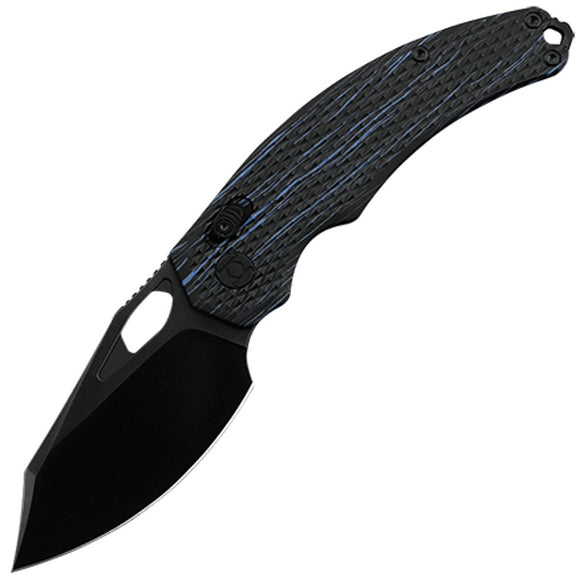 Kunwu Knives X-Padre XT Lock Black & Blue G10 Folding Elmax Pocket Knife X706A2