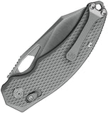 Kunwu Knives X-Padre XT Lock Gray Textured Titanium Folding Elmax Pocket Knife X706T1A