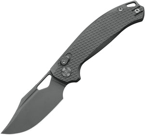 Kunwu Knives Django XT Lock Gray Titanium Folding Elmax Pocket Knife X707T1S