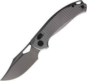 Kunwu Knives Django XT Lock Textured Titanium Folding Elmax Pocket Knife X707T3