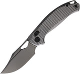 Kunwu Knives Django XT Lock Textured Titanium Folding Elmax Pocket Knife X707T3