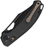 Kunwu Knives Django XT Lock Carbon Fiber Folding Elmax Pocket Knife X707XLF