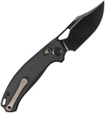 Kunwu Knives Django XT Lock Carbon Fiber Folding Elmax Pocket Knife X707XLF