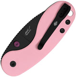 Kizer Cutlery Microbe DSJ AirTi Slip Joint Pink G10 Folding 14C28N Pocket Knife V2742DSJA1