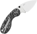 Kizer Cutlery Microbe DSJ AirTi Slip Joint Gray Vortex Micarta Folding 14C28N Pocket Knife V2742DSJA2