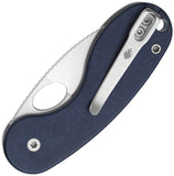 Kizer Cutlery Microbe TSJ AirTi Slip Joint Blue Canyon Richlite Folding 14C28N Pocket Knife V2742TSJA2