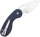 Kizer Cutlery Microbe TSJ AirTi Slip Joint Blue Canyon Richlite Folding 14C28N Pocket Knife V2742TSJA2