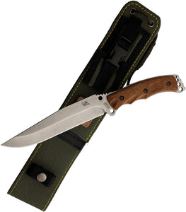 Linton Cutlery Brown Synthetic Stainless Steel Drop Point Fixed Blade Knife 95051