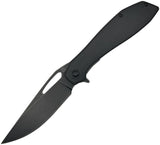Luft Concepts BXTR Linerlock Black Micarta Folding D2 Steel Pocket Knife FA202