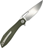 Luft Concepts BXTR Linerlock Green Micarta Folding D2 Steel Pocket Knife FA204