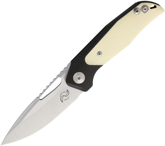 Liong Mah Designs GSD Tuxedo Black/White Titanuium Folding Pocket Knife GSDT