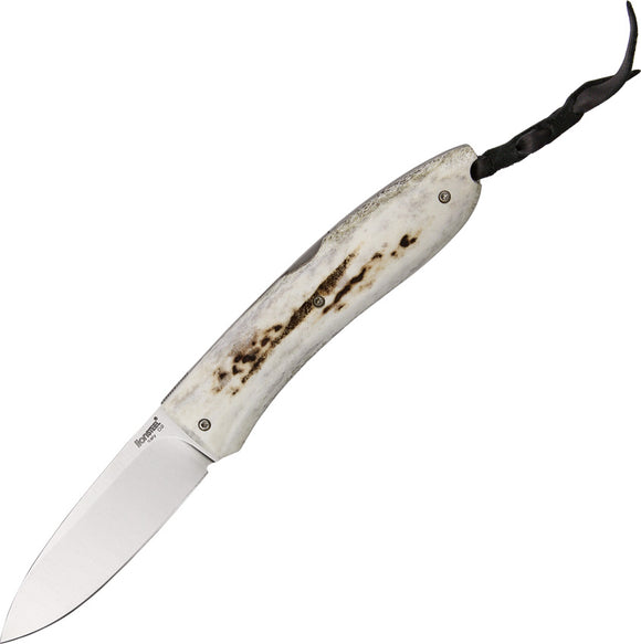 Lion Steel Big Opera Stag Lockback D2 Tool Folding Pocket Knife 8810CE