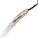 Lion Steel Big Opera Stag Lockback D2 Tool Folding Pocket Knife 8810CE