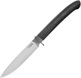 LionSTEEL AGO Carbon Fiber Bohler M390 Fixed Blade Knife w/ Sheath AG1CF