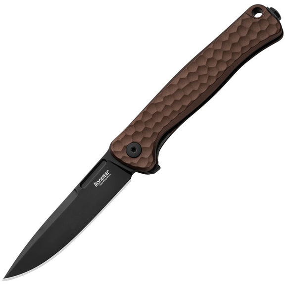 LionSTEEL Emmet Framelock Earth Aluminum Folding PVD MagnaCut Pocket Knife EM01AEB