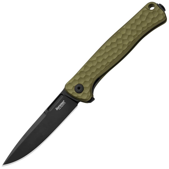 LionSTEEL Emmet Framelock Green Aluminum Folding PVD MagnaCut Pocket Knife EM01AGB