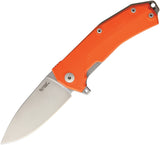 Lion Steel KUR Orange G10 Handle Sleipner Steel IKBS Ball Bearing Knife KUROR