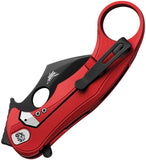 LionSTEEL LEone Mid Framelock Red Aluminum Folding PVD M390 Pocket Knife LE2ARB
