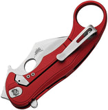 LionSTEEL LEone Mid Framelock Red Aluminum Folding M390 Pocket Knife LE2ARS