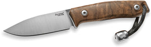 Lion Steel M1 Fixed Blade Walnut Wood M390 Bohler Stainless Knife w/ Sheath M1WN