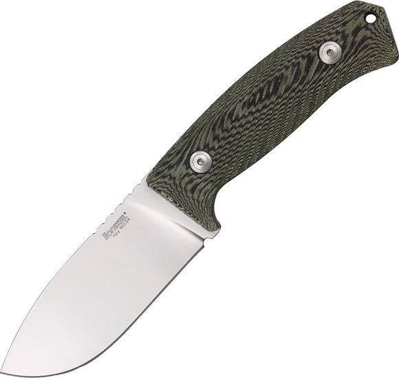 Lion Steel Hunter Gray & Black Micarta Handle Niolox Steel Fixed Knife M3MI