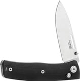 LionSTEEL Nini 1 Crossbar Lock Black G10 Folding M390 Pocket Knife NN1GBK