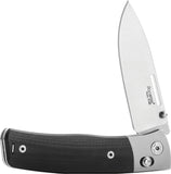 LionSTEEL Nini 2 Crossbar Lock Black G10 & Titanium Folding M390 Pocket Knife NN2GBK