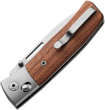 LionSTEEL Nini 2 Crossbar Lock Santos Wood & Titanium Folding M390 Pocket Knife NN2ST