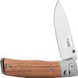 LionSTEEL Nini 2 Crossbar Lock Santos Wood & Titanium Folding M390 Pocket Knife NN2ST