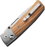 LionSTEEL Nini 2 Crossbar Lock Olive Wood & Titanium Folding M390 Pocket Knife NN2UL