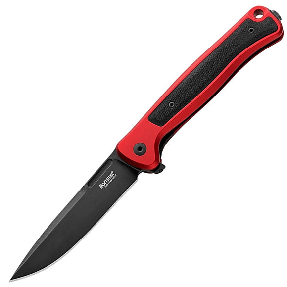 LionSTEEL Skinny Framelock Red Aluminum & Black Micarta Folding MagnaCut Knife SK01ARD